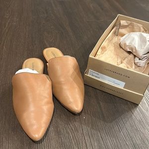 Lucky Brand slip on mules